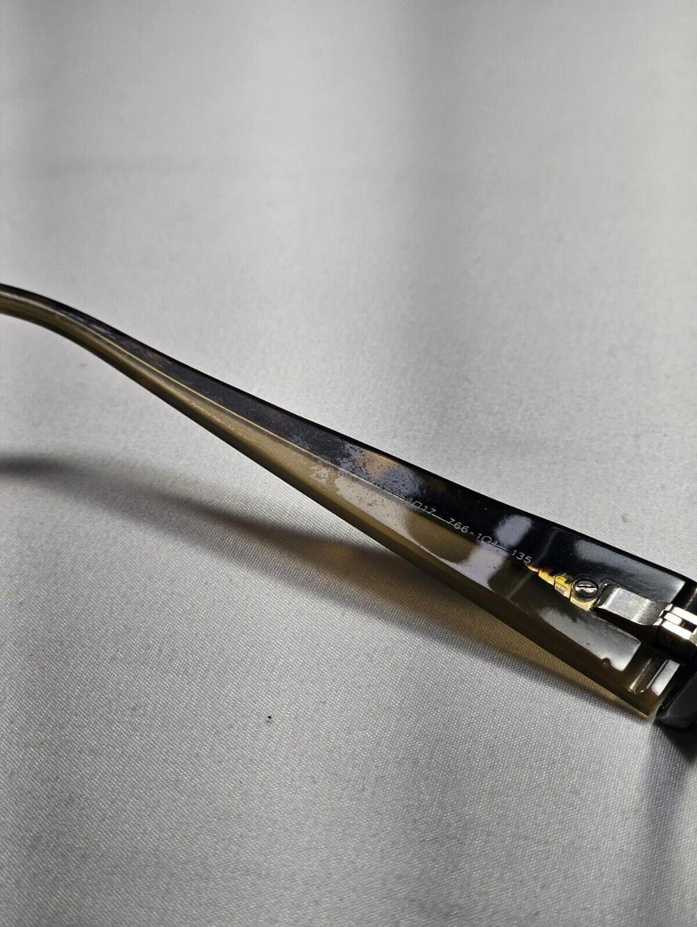 PRADA VPR16G Brown Havana Beige Eyeglasses Frames Only Italy 51-17-135 *read* - Picture 11 of 12